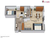 Prodej apartmánu 2+kk ve Pstruží přímo u lanovky skiareálu Plešivec - 4