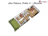 Světlý byt 74,4 m2 + terasa 7,6 m2 a zahrada 27 m2, 1NP, novostavba, Praha 5 - Zbraslav - 14