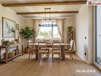 Prodej RD ve Vědomicích - VIZUALIZACE jídelna 