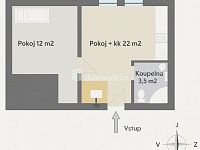 Pronájem bytu 2+kk, 39 m2, Lužná - 9