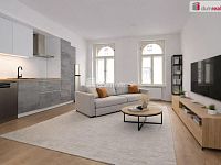 Světlý byt 2+kk, 60 m2, po rekonstrukci, 1.patro, OV, Praha 2 - Nusle