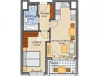 Prodej bytu 2+kk s lodžií a parkovacím stáním, Praha 9 - 12