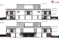 Prodej stavebního pozemku plochy 909m2 pro výstavbu dvojdomu užitné plochy 333,5m2 s krásným výhledem na Prahu, Davídkova ulice - pohledy