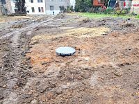 Prodej stavebního pozemku plochy 909m2 pro výstavbu dvojdomu užitné plochy 333,5m2 s krásným výhledem na Prahu, Davídkova ulice - Vodoměrná šachta