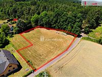 Prodej stavebního pozemku, 3423 m2. Ohrazenice - Jince