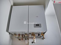 Prodej bytu 2+kk v osobním vlastnictví v cihlovém domě, Karlovy Vary  - koupelna-kotel na vytápění a ohřev vody