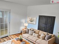 Prodej bytu 2+kk v osobním vlastnictví v cihlovém domě, Karlovy Vary  - vizualizace možného vzhledu pokoje 2