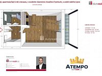 K prodeji, apartmán/byt 1+kk s terasou, v osobním vlastnictví, Kovářov-Frymburk, u vodní nádrže Lipno - 3