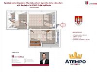 K prodeji, komerční prostor (50,1 m2) v přízemí bytového domu u Cinestaru na sídl. Máj, České Budějovice, ul. J. Bendy č.p. 34 - 2