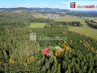 K prodeji, rodinný dům s pozemkem, saunou a rybníčkem, "Na samotě v lese", Hněvanov č.p. 11, Rožmitál na Šumavě - 3