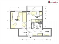 Pronájem bytu 1+1 v Mělníku, ul. Pražská - 5