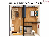 Světlý byt po rekonstrukci, 41 m2 + sklep, 1 patro, OV, Praha 4 - Michle (=M=) - 10