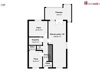 Prodej krajního ŘRD 5+KK 125 m2, pozemek 370 m2, U Háječku, Nučice, Praha západ - 1.NP 2D