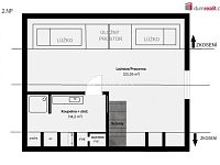 Prodej krajního ŘRD 5+KK 125 m2, pozemek 370 m2, U Háječku, Nučice, Praha západ - podkroví 2D
