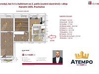 K prodeji, byt 3+1 s balkónem, Národní 1005, Prachatice, okr. Prachatice - 2