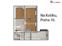 Pronájem domu se zahradou, 3+1, 75 m2, půda 75 m2, pozemek 475 m2, Praha 10 - Hostivař - 18