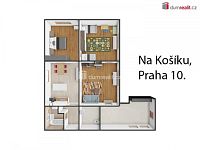 Pronájem domu se zahradou, 3+1, 75 m2, půda 75 m2, pozemek 475 m2, Praha 10 - Hostivař - 19