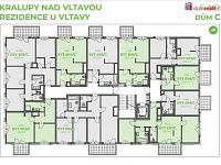 Prodej družstevního bytu 1+kk, 40,9 m², balkon, parkovací stání – Rezidence U Vltavy - 4