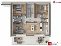 Novostavba RD 5+kk v centu Luhačovic o výměře 175 m2 s terasou, zahradou a parkovacím stáním. - 3