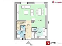 Novostavba RD 4+kk v centu Luhačovic o výměře 121 m2 s terasou, zahradou a parkovacím stáním. - 4