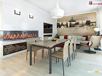 Novostavba bytu 3+kk v centu Luhačovic o výměře 87,75 m2 s terasou 30, vlastní zahradou a parkovacím stáním. - 2