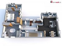 Pronájem bytu 3+kk (100m2) se zahrádkou (250m2) v Neratovicích - 3