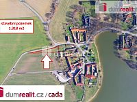 K prodeji, stavební pozemek o celkové výměře 1.318 m2, obec Vlhlavy - Sedlec