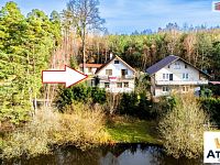 K prodeji, chata 5+kk s pozemkem u Dubenského rybníka, městys Ševětín