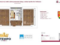 K pronájmu, byt s lodžií 2+1 o výměře 45 m2, Mirkovice - 3