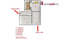 Nový byt 2+kk, 68 m2, společná zahrada 250 m2, parkovací stání, přízemí, cihla, Praha 4 - Krč - 14