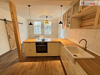 Pronájem bytu 2+kk 52 m2 Jílové u Děčína nezařízený po rekonstrukci cihla 