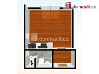 Světlá byt 1+kk v novostavbě, 1+kk, 33,7 m2 + sklep 2,62, 2.patro (3NP), OV, cihla, Praha 4 - Chodov - 6