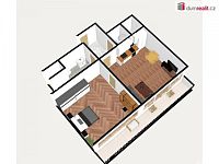 Nově zrekonstruovnaý byt 2+kk, 52 m2 + balkon 12 m2, TOP STAV, Štěchovice - 14