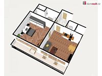 Nově zrekonstruovnaý byt 2+kk, 52 m2 + balkon 12 m2, TOP STAV, Štěchovice - 15