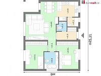 Prodej výstavby RD na klíč 3+kk o celkové podlahové výměře 100m² v Troubky-Zdislavice, okres Kroměříž, se zahradou o výměře 1000m² - 7