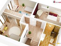 Prodej výstavby RD na klíč 4+kk o celkové podlahové výměře 121 m² v Rudicích, okres Uherské Hradiště, se zahradou o výměře 1250 m² - 12