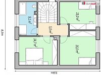 Prodej výstavby RD na klíč 4+kk o celkové podlahové výměře 121 m² v Rudicích, okres Uherské Hradiště, se zahradou o výměře 1250 m² - 20