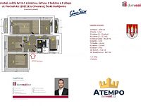 K prodeji, světlý byt 3+1 s jídelnou, šatnou, 2 balkóny a 2 sklepy, ul. Prachatická 1203/13 (u Cinestaru), České Budějovice - 2