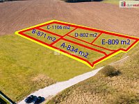 Prodej souboru 5 stavebních pozemku, 4794 m2, Bykoš - 2