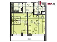 Pronájem, byt 2+kk, lodžie, parkovací stání, České Vrbné, České Budějovice - 3