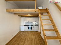 Pronájem bytu 1+kk 35 m2 P5 Smíchov po rekonstrukci loft cihla