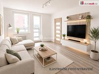 Světlý byt 2+1, 43,5 m2 + 5 m2 lodžie, 5.patro, OV, panel po rekonstrukci, Praha 12 - Kamýk - 2