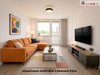 Světlý byt 2+kk, 44 m2 + 4,3 m2 lodžie, 3.p / 4 NP, OV, panel, Praha 4 - Braník