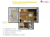 Prodej chaty 60 m2 v TOP stavu, užívaný pozemek 246 m2, Luka pod Medníkem - 16