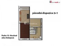 Světlý byt 2+1 k rekonsturkci, 62 m2 + 4 m2 lodžie, 1 .patro, OV, panel po rek. Praha 15 - Hostivař - 5