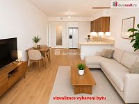 Světlý byt v novostavbě, 55 m2 + 5 m2 balkon, sklep, 2.patro / 3 NP, Praha 6 - Břevnov