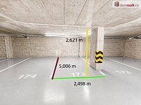 Parkovací stání, 13 m2, Praha 9 - Vysočany - 3