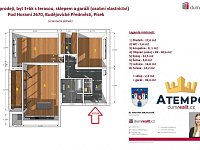 K prodeji, nadstandardní byt 3+kk s terasou, krásným výhledem na město, garáží a sklepem, Pod Horami 2670, Písek - 5