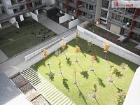 Pronájem 2kk 75m2 P10 Vinohrady Rezidence Korunní novostavba terasa garážové stání sklep částečně zařízeno - 12