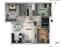 Novostavba RD 4+kk na klíč o výměře 115 m² se zahradou 1 014 m² v Zádveřicích u Zlína - 4